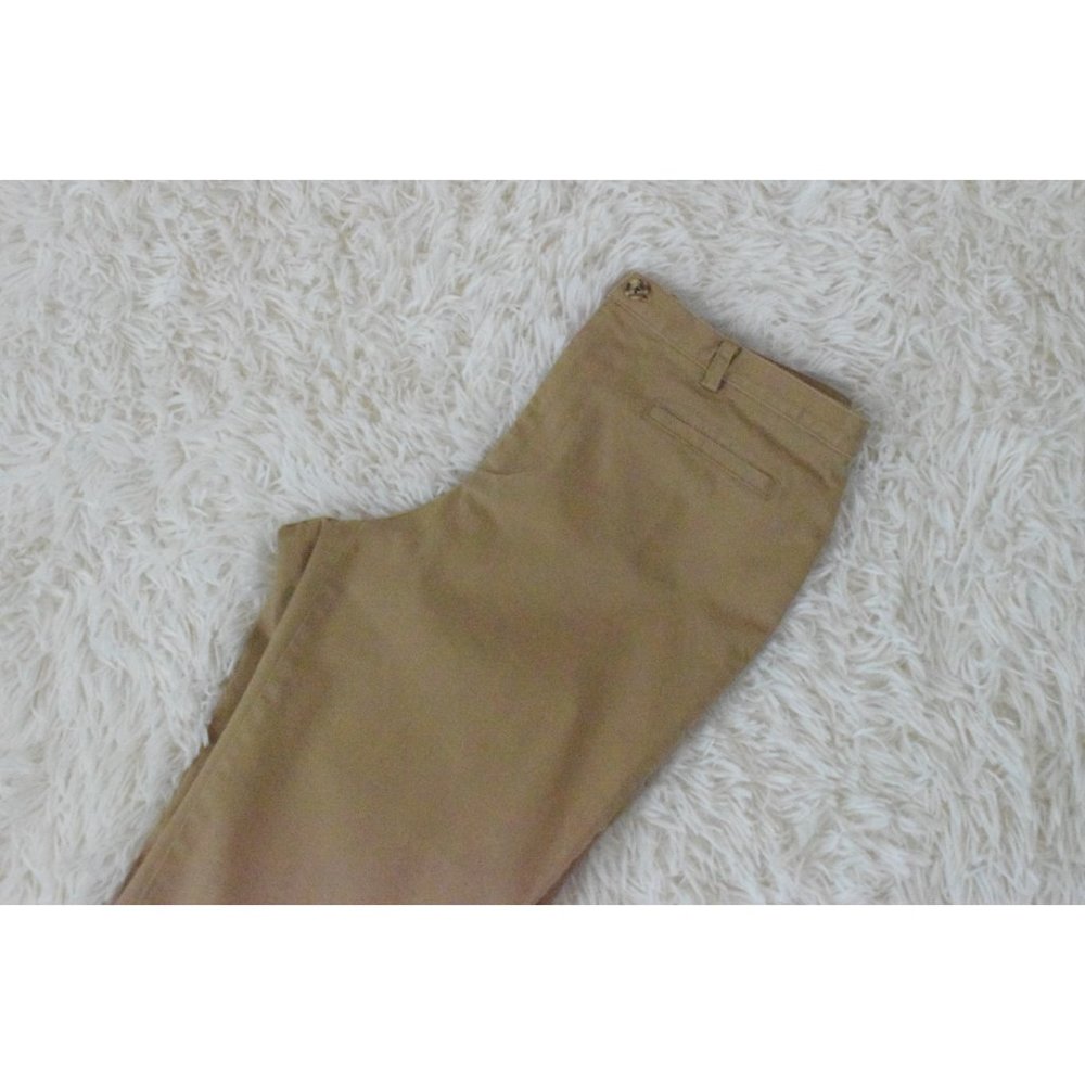 Vintage 90s Tan Cotton-Spandex Capri Pants size 6P | 27 waist - Picture 9 of 10